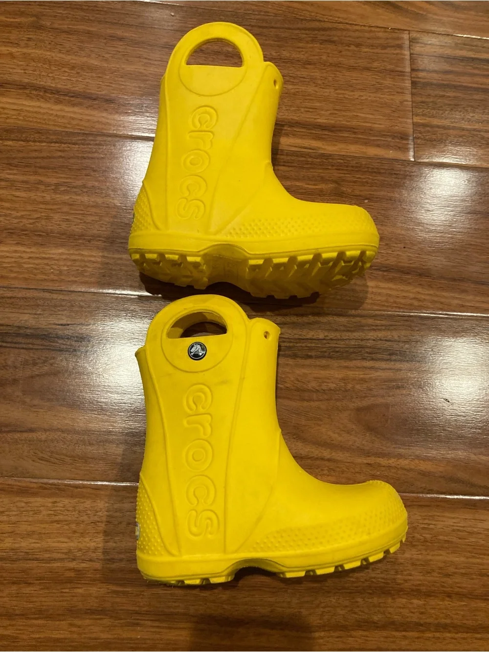 Crocs Kids Handle It Yellow Rain Boot Rubber Unisex Children Size  C8